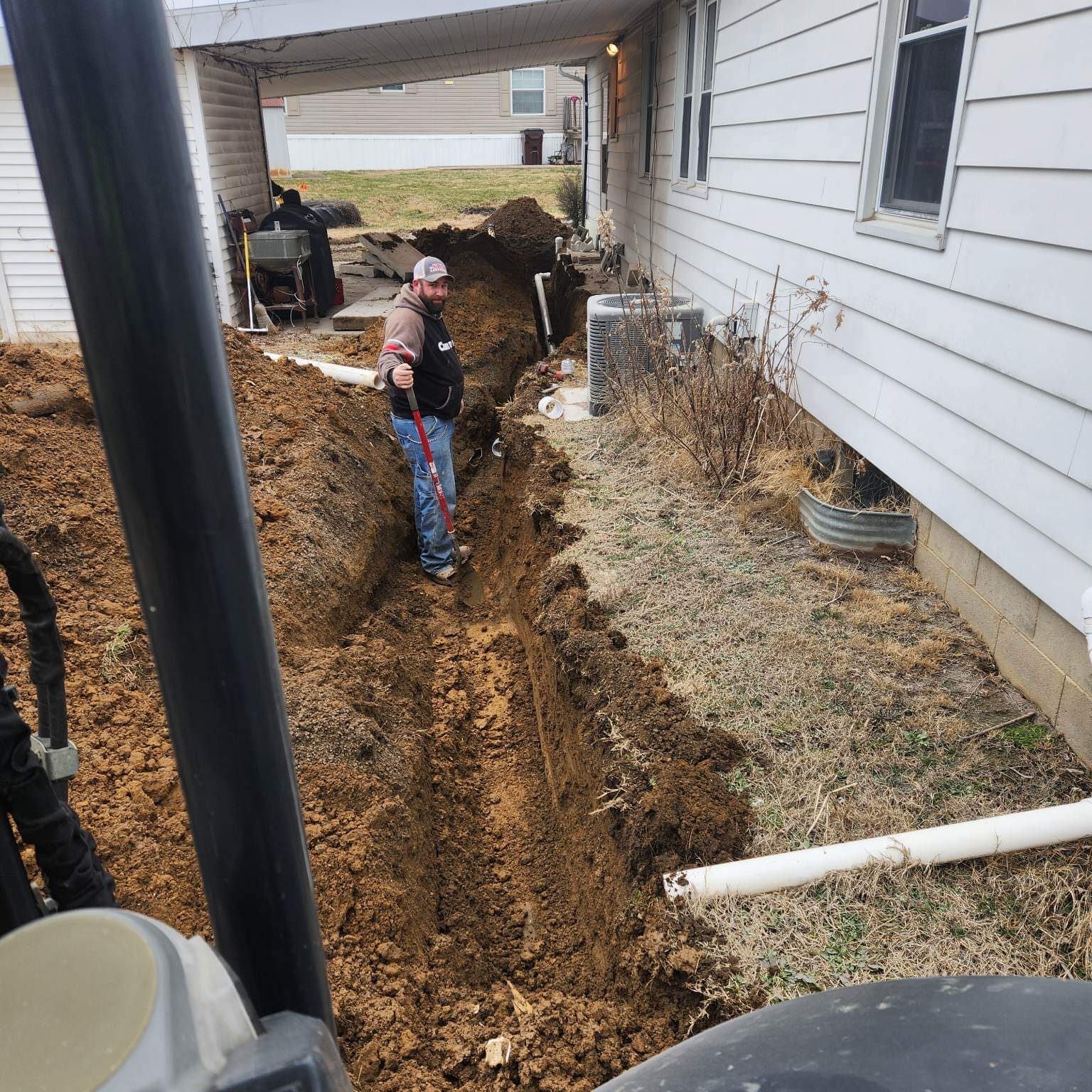 Underground pipe line repair and installing
